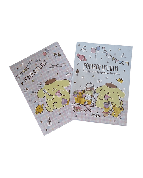 Cuaderno Pompompurin Sanrio – Diseño Picnic