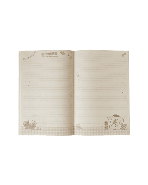 Cuaderno Pompompurin Sanrio – Diseño Picnic