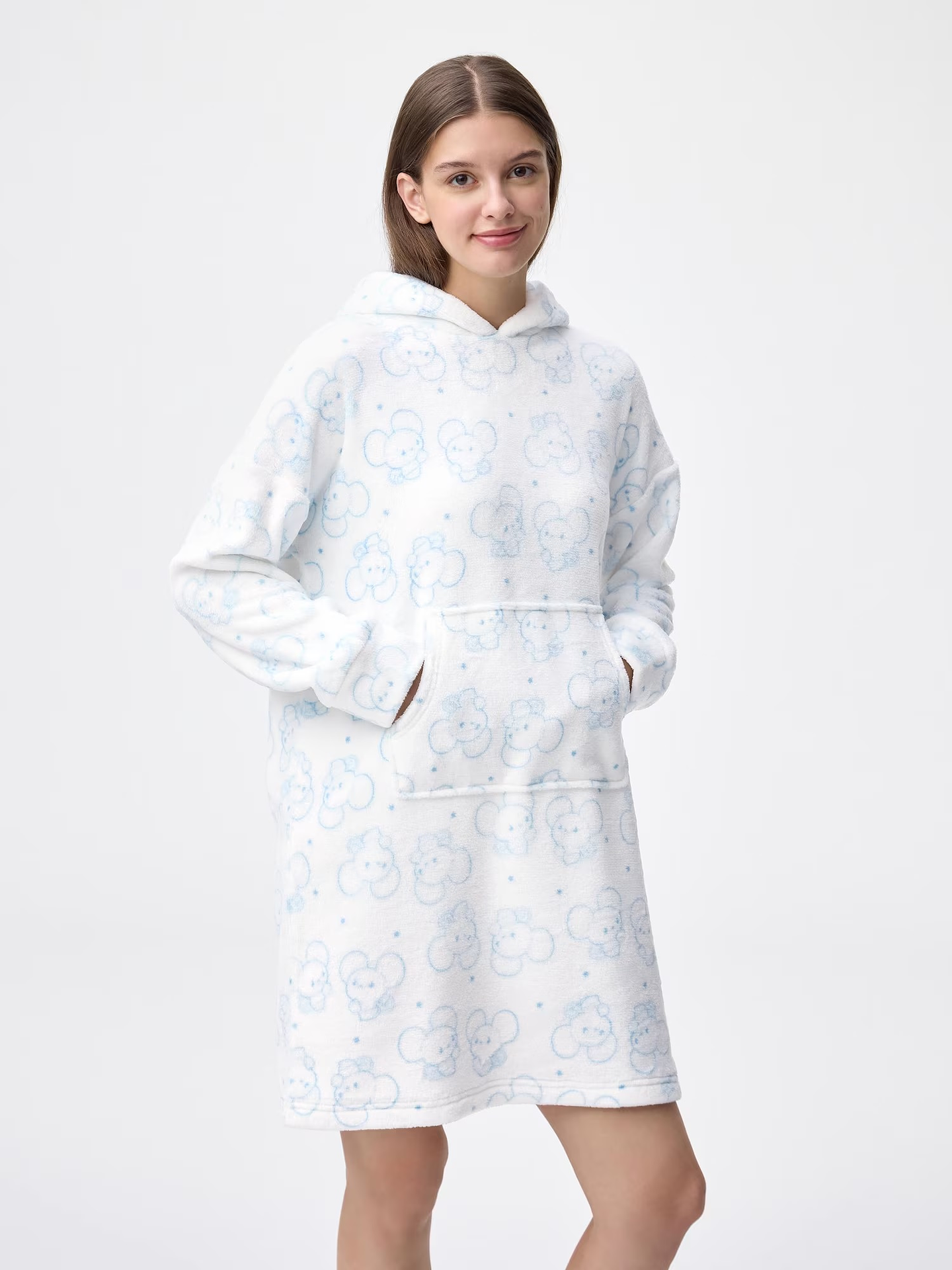 Polerón largo con capucha Pokepeace Tandemaus – GU Japón (Llegada Abril) 4