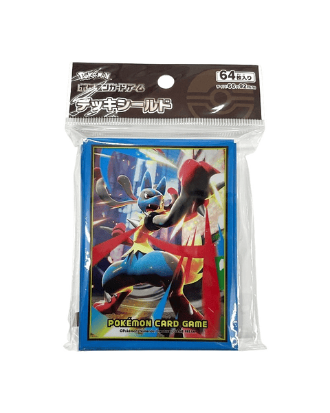 Fundas Pokémon Lucario TCG (64 unidades) – Japón (Llegada Abril)