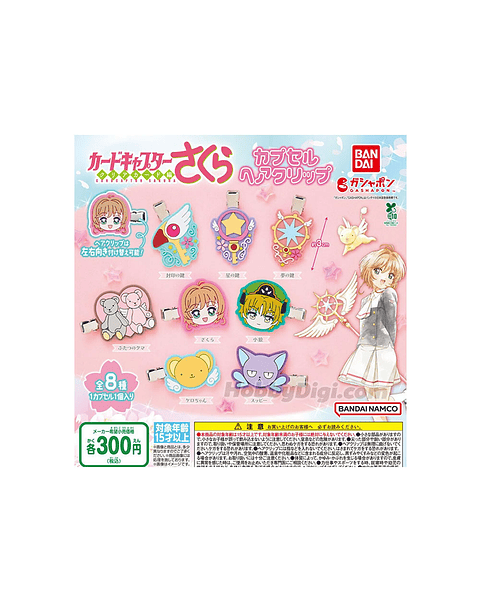 Pinza para el Cabello Cardcaptor Sakura Gashapon Bandai (Llegada Abril)