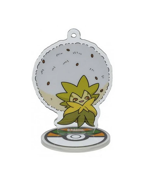 Llavero Acrílico Eldegoss Pokémon Center Japón (Incluye Soporte)