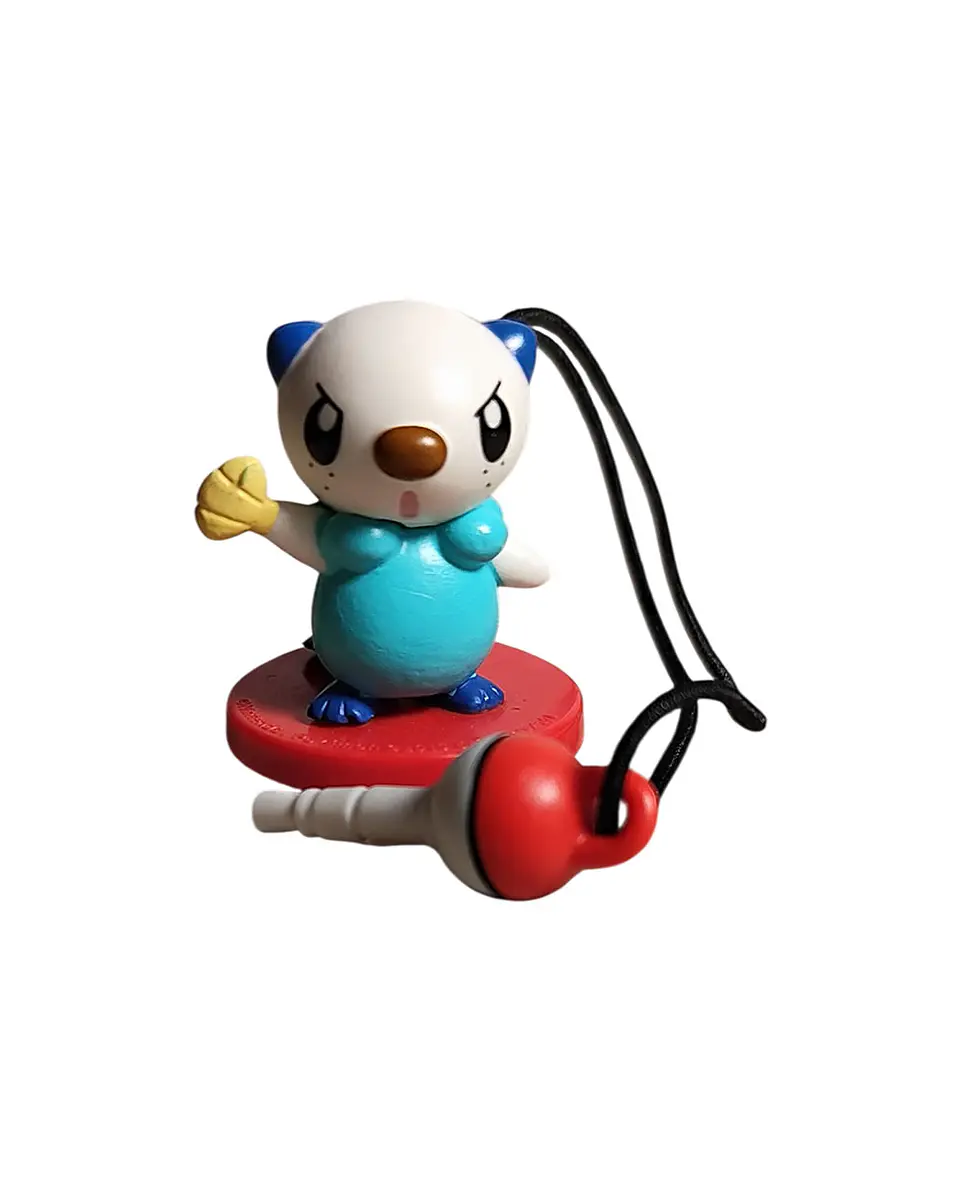 Strap con figura Pokémon Oshawott Limpiapantallas -Nintendo Switch 3DS Original Japón 1
