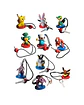 Set Completo 10 Pokémon Figure Strap Seven Eleven Japón Original - Miniatura 1