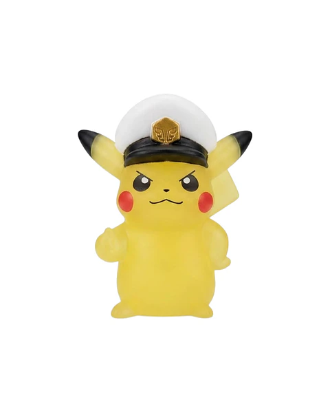 Figura Pokémon Kids Capitán Pikachu Clear Bandai Japón