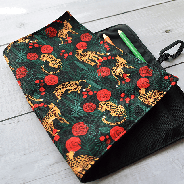 Estuche de rollito - Leopardo