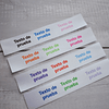 Etiquetas cinta satín para marcar ropa de colegio