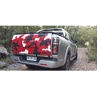 Pad Portabicicletas Camuflaje Rojo Blanco 1