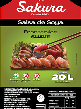 Bidón de Salsa de Soya 20L marca Sakura