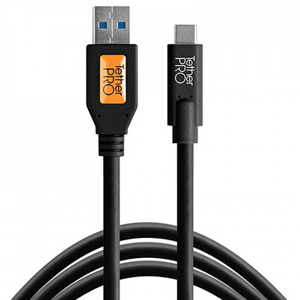 TETHER TOOLS CUC3215-BLK CABLE USB-C A USB-3.0 DE 4.6MTS 1