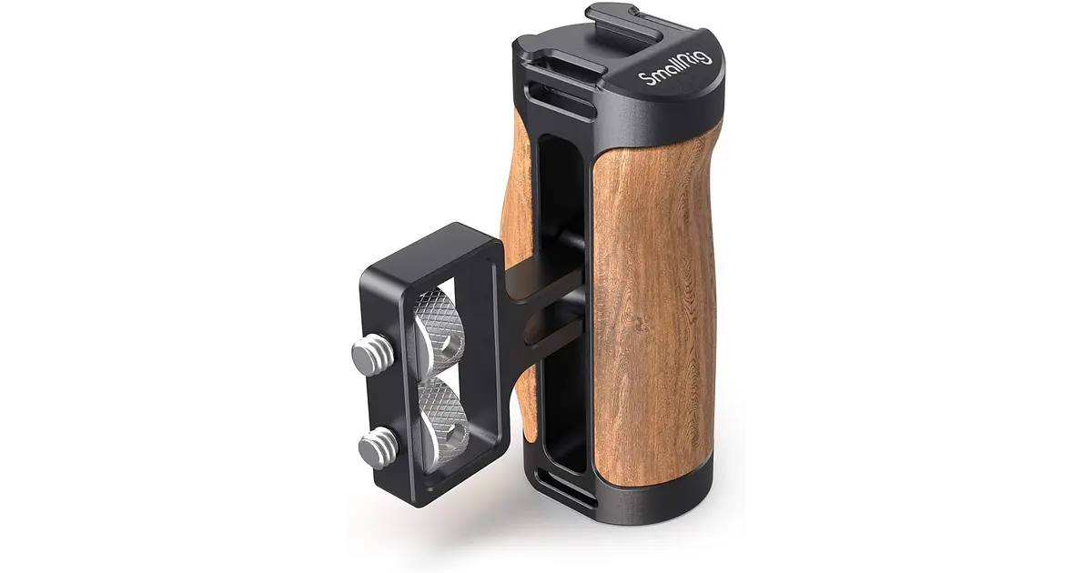 SMALLRIG 2913 Mini mango de madera con mango lateral con 1/4"