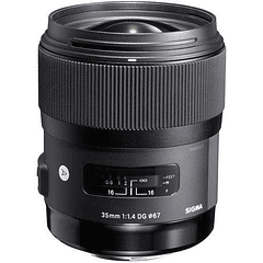 Lente Sigma 35Mm Nikon F1.4 Art Dg Hsm