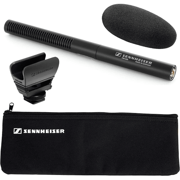 MICRÓFONO SHOTGUN SENNHEISER MKE 600 CON SOPORTE PARA CÁMARA 1