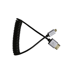 CABLE ESPIRAL MICRO HDMI A HDMI