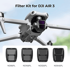 Kit de Filtros ND+PL para DJI Air 3 - ND8+PL, ND16+PL, ND32+PL y ND64+PL | K&F