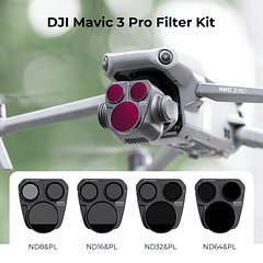 Kit de Filtros ND para DJI Mavic 3 Pro - ND8+PL, ND16+PL, ND32+PL y ND64+PL | K&F