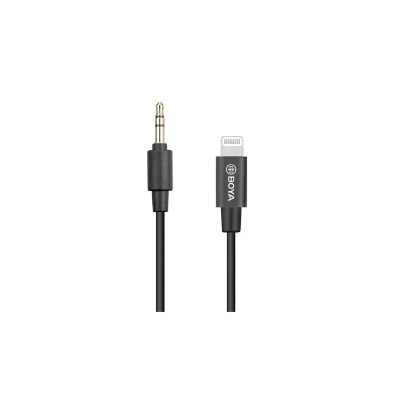 Adaptador Boya BY-K8 - 3.5mm TRS Hembra a Lightning Macho