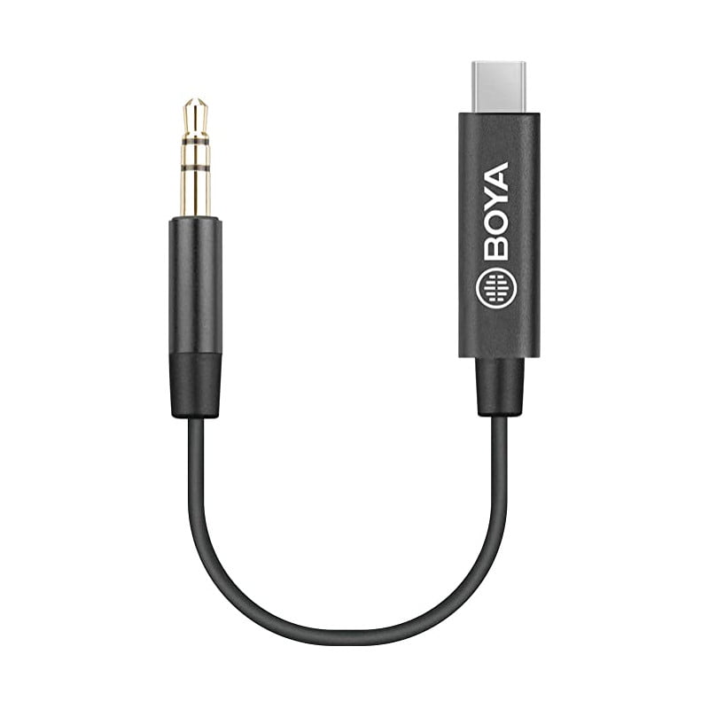 Cable Boya BY-K2 Macho USB-C - Macho TRS 3.5mm