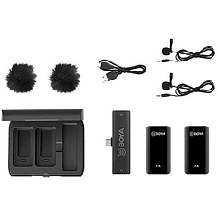 Kit de Micrófono Inalámbrico Dual Boya BY-XM6-K4 - Para iPhone