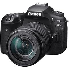 Cámara DSLR Canon EOS 90D + Lente 18-135mm
