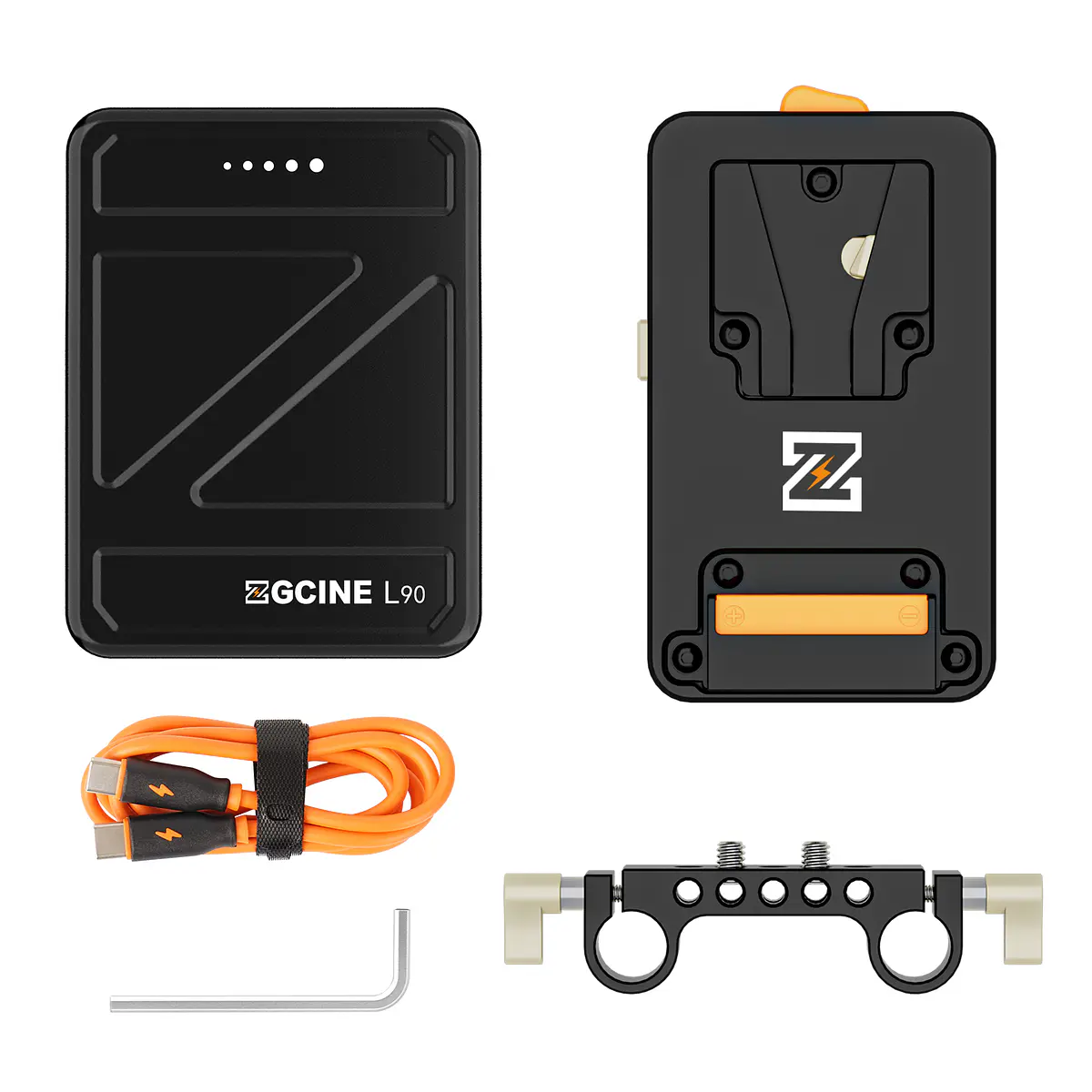 Batería ZGCINE X50 V-Mount, Compatible Con Cargador Rápido PD USB-C De 45W, Pantalla IPS De 52Wh/14,8V De 1,3 Pulgadas Para Fotografía Con Cámara