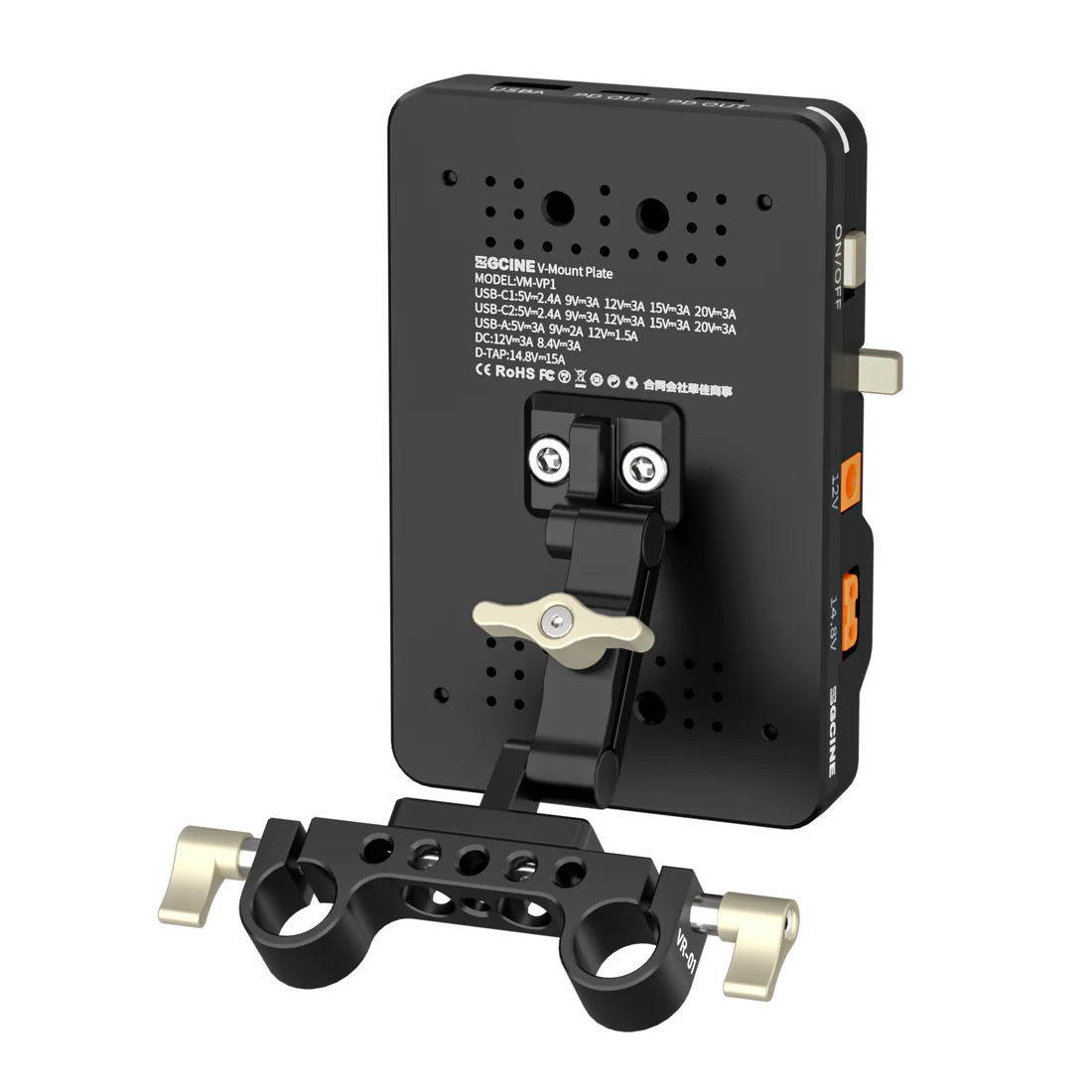 Placa para Batería V-Mount ZGCINE VM-VP1 - Kit 3