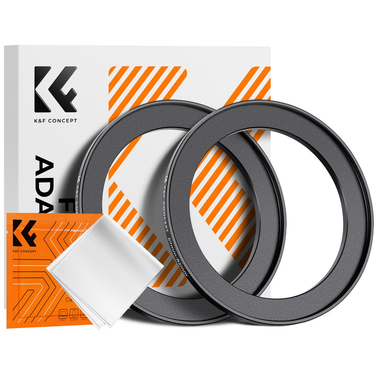 Anillo Adaptador K&F Concept - Step Up 67-82mm (2 unid)