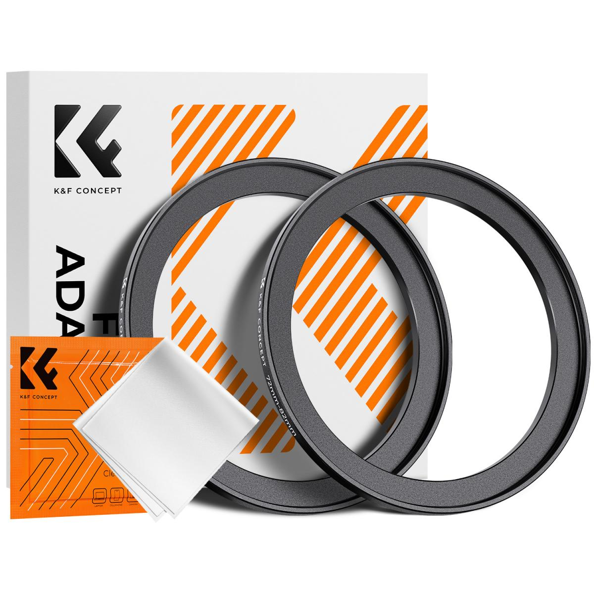 Anillo Adaptador K&F Concept - Step Up 72-82mm (2 unid)
