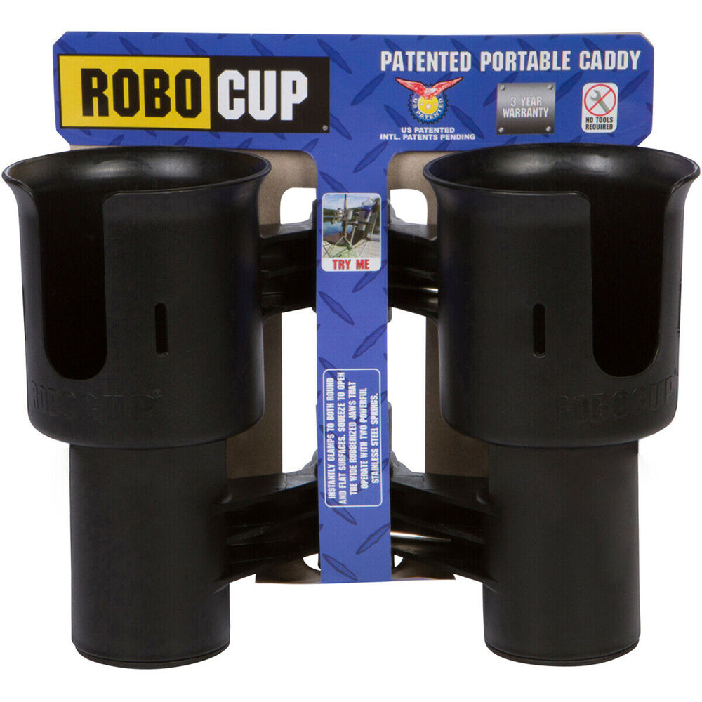 Porta Vasos RoboCup Portátil de Doble Taza - Black