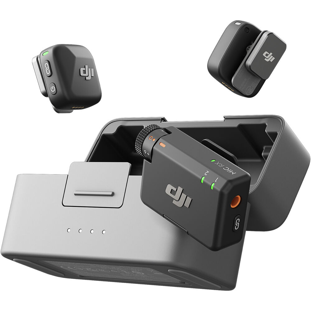 DJI Mic Mini 2TX + 1RX + Estuche de carga micrófono inalámbrico