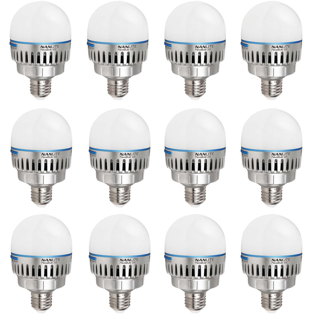 Ampolleta LED Nanlite RGBWW PavoBulb 10C - 12 Kit