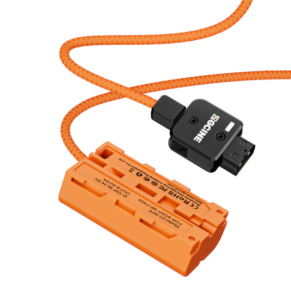 Dummy Battery ZGCINE D-Tap a NP-F Serie L - 60cm