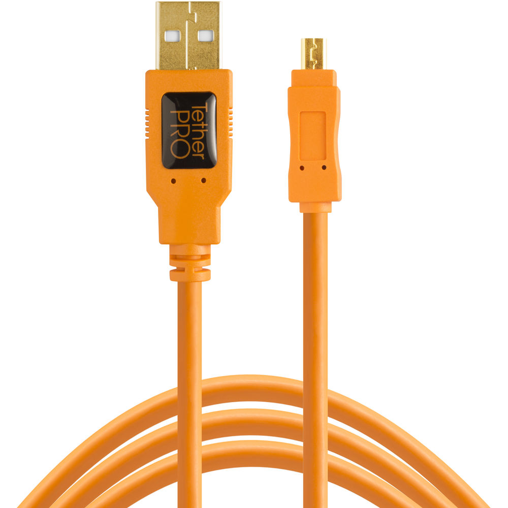 Cable Tether Tools Pro USB 2.0 a Mini-B 8-Pin 4.6 mts