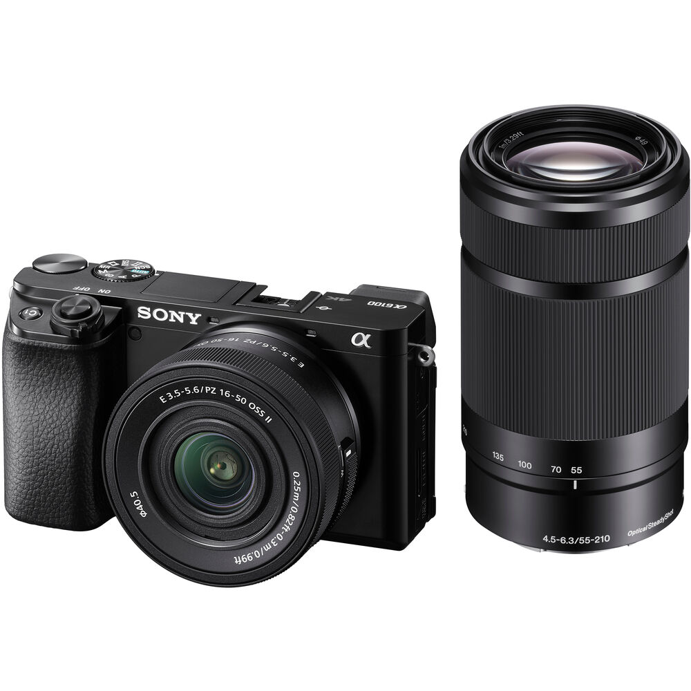 Cámara Mirrorless Sony A6100 + Lentes 16-50mm & 55-210mm