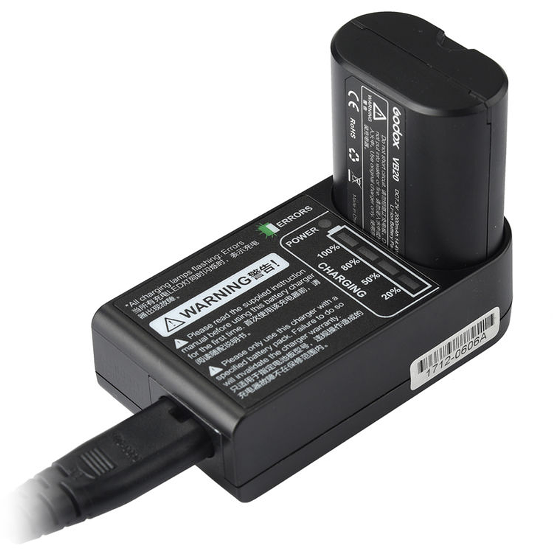 Cargador Godox para Flash V350 1