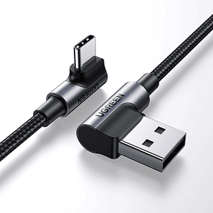 Cable Angulado UGREEN USB-C a USB-A PD 3A - 2 Metros