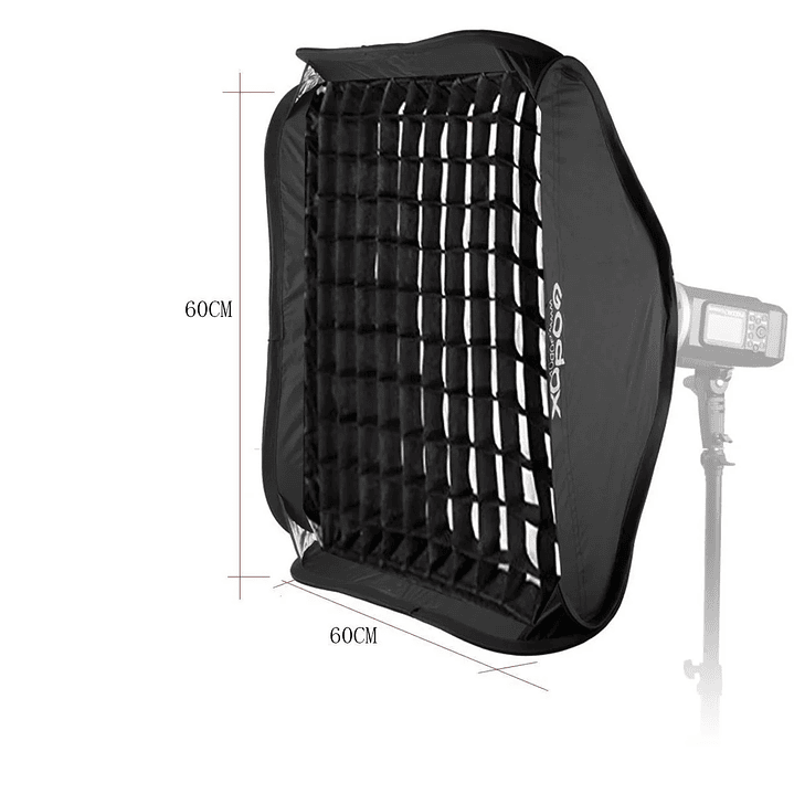 Softbox Godox con Grilla 60x60cm - Montura Bowens 1