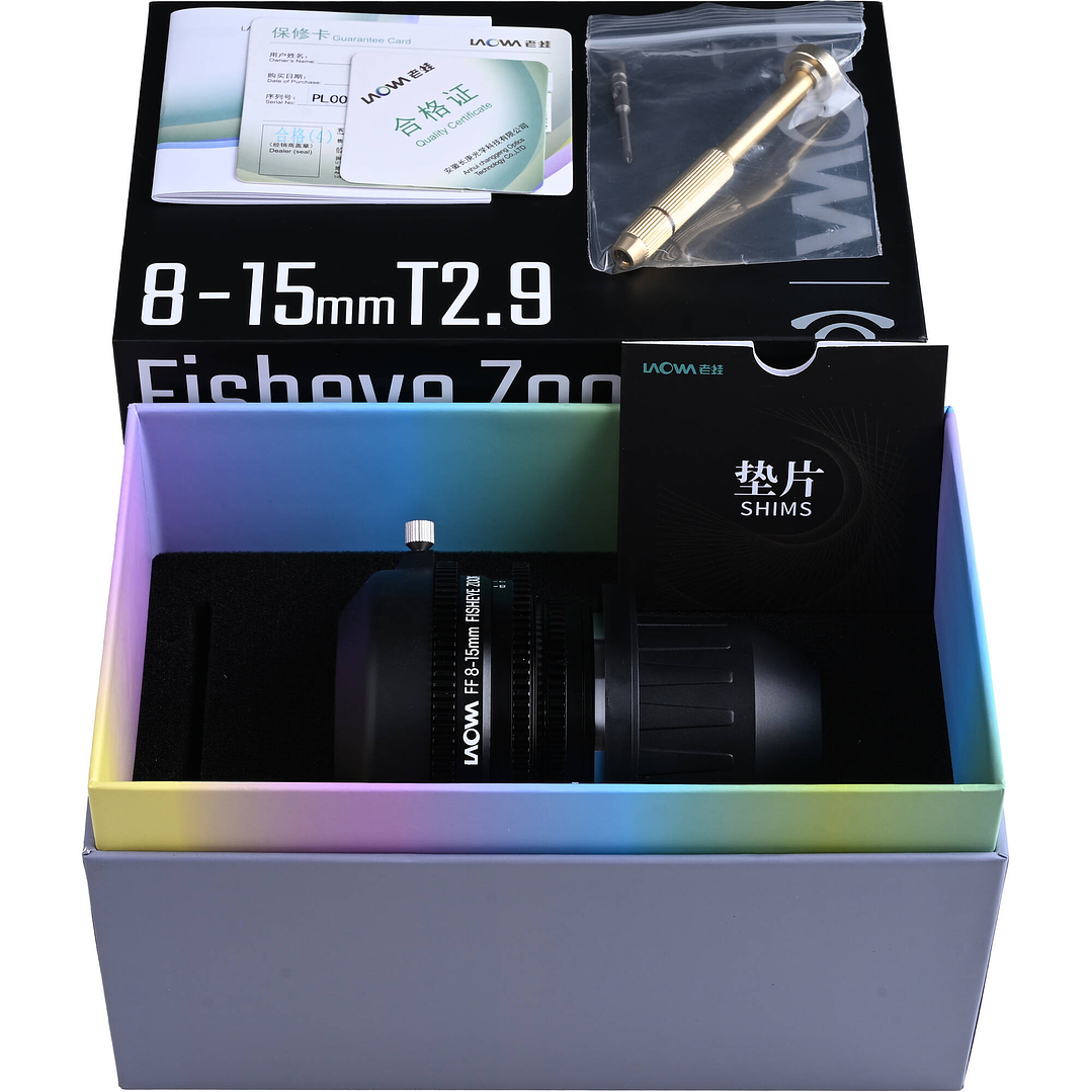 Lente Venus Optics Venus 8-15mm T2.9 Zoom Fisheye Cine - Montura PL 5