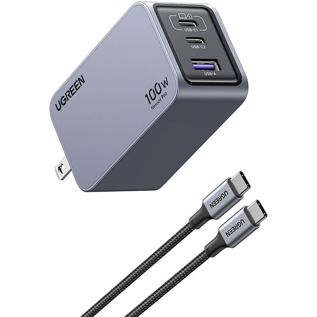 Cargador Ugreen Nexode Pro 100W - 3 puertos 2