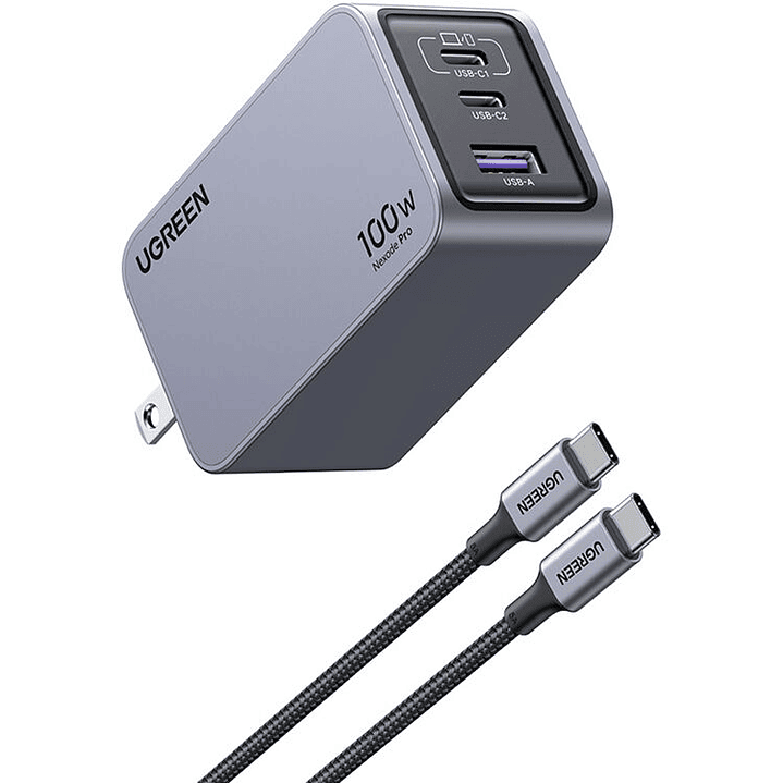 Cargador Ugreen Nexode Pro 100W - 3 puertos 2
