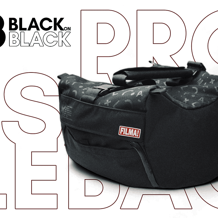 Saddle Bag Filma Pro 08 - Black on Black 1