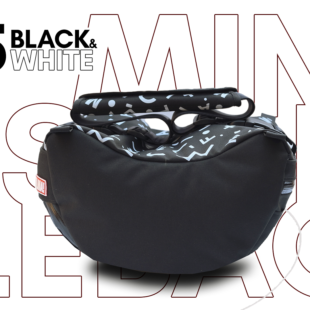 Saddle Bag Filma Mini 05 - White on Black 4