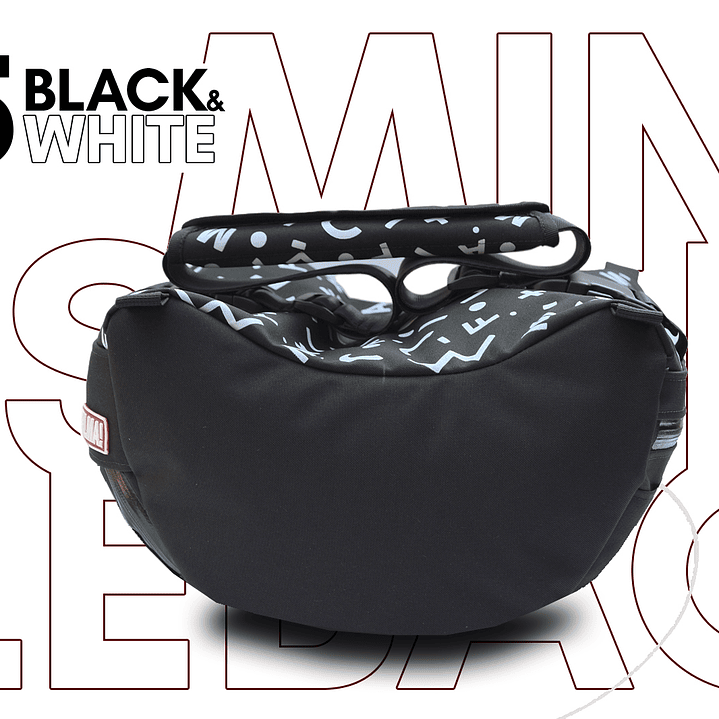 Saddle Bag Filma Mini 05 - White on Black 4