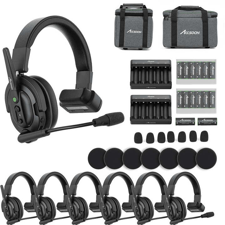 Sistema de Intercom Accsoon CoMo Wireless - 7 Usuarios 3