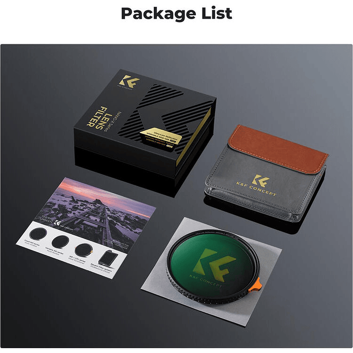 Filtro VND K&F Concept Nano-X ND2-ND400 - 67mm 2