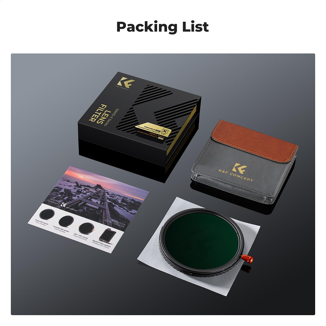 Filtro VND+CPL & Black Mist K&F Concept Nano-X ND2-ND32 - 67mm 2