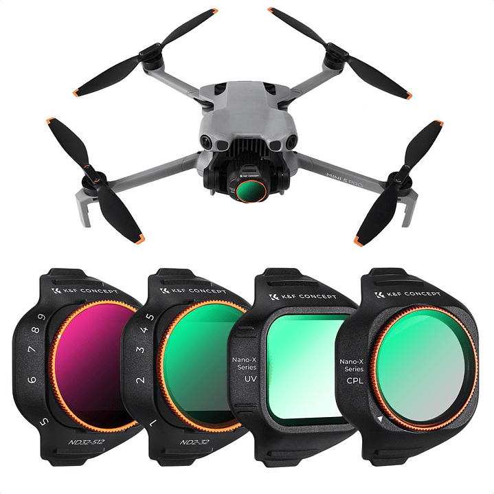 Kit de Filtros K&F Concept Nano-X para DJI Mini 5 Pro 1