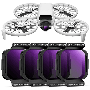 Kit de Filtros ND+PL K&F Concept Nano-X para DJI Flip