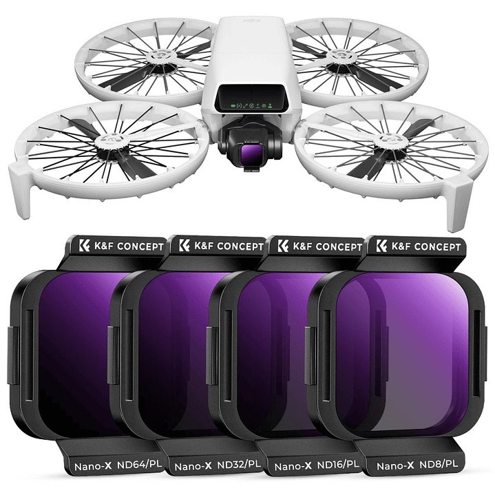 Kit de Filtros ND+PL K&F Concept Nano-X para DJI Flip 1