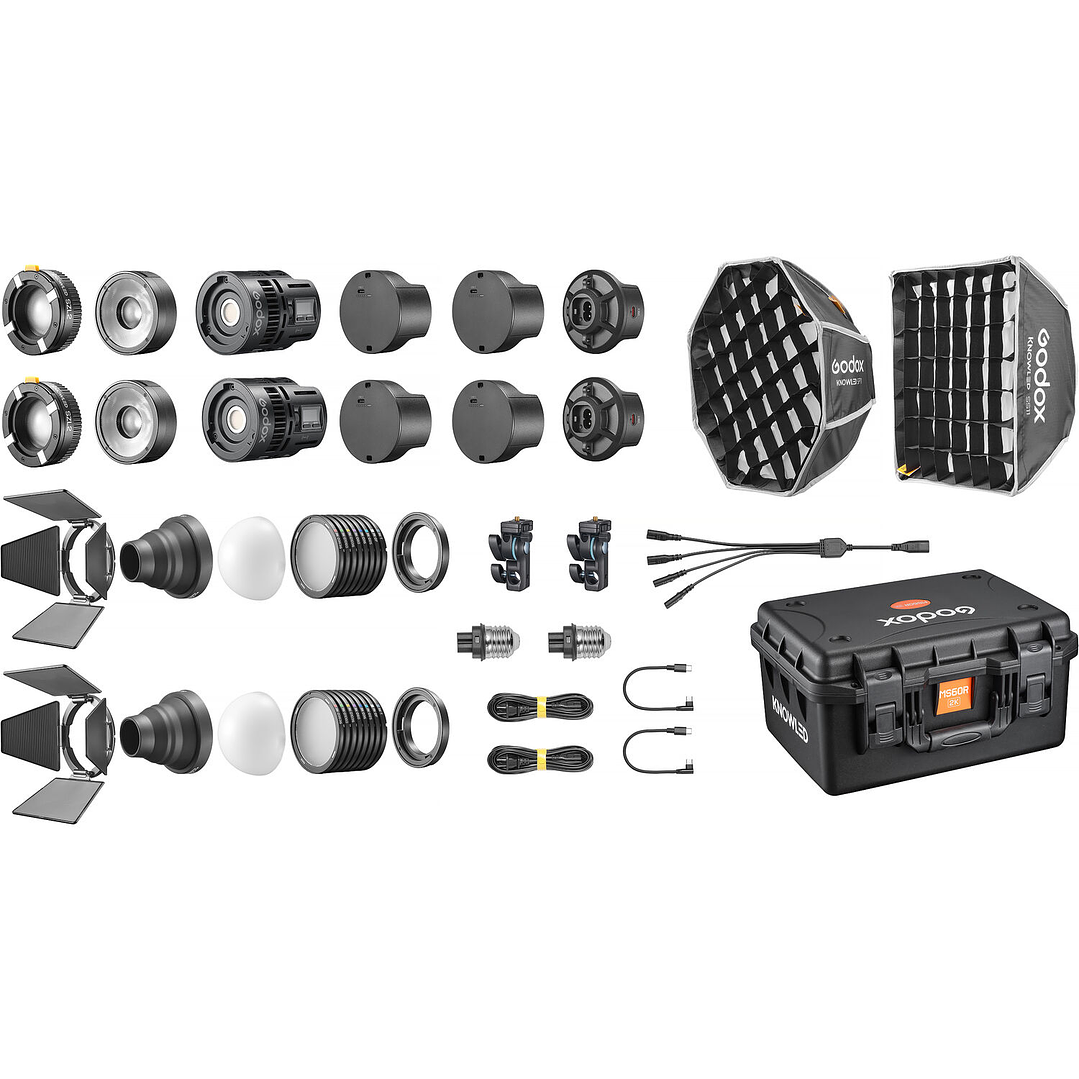 Kit 2 Luces LED Godox KNOWLED MS60R RGB 1